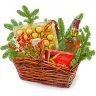 Новогодняя корзина с конфетами
